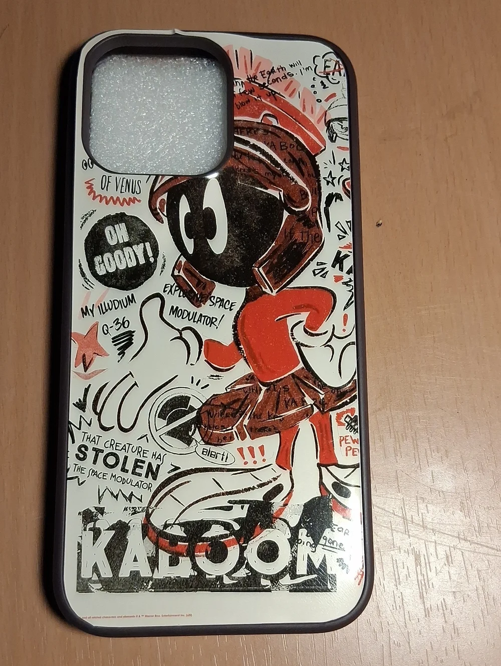 Marvin the Martian Graphic iPhone Case - White & Red Iphone 16pro Max